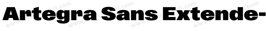 Artegra Sans Extende字体转换